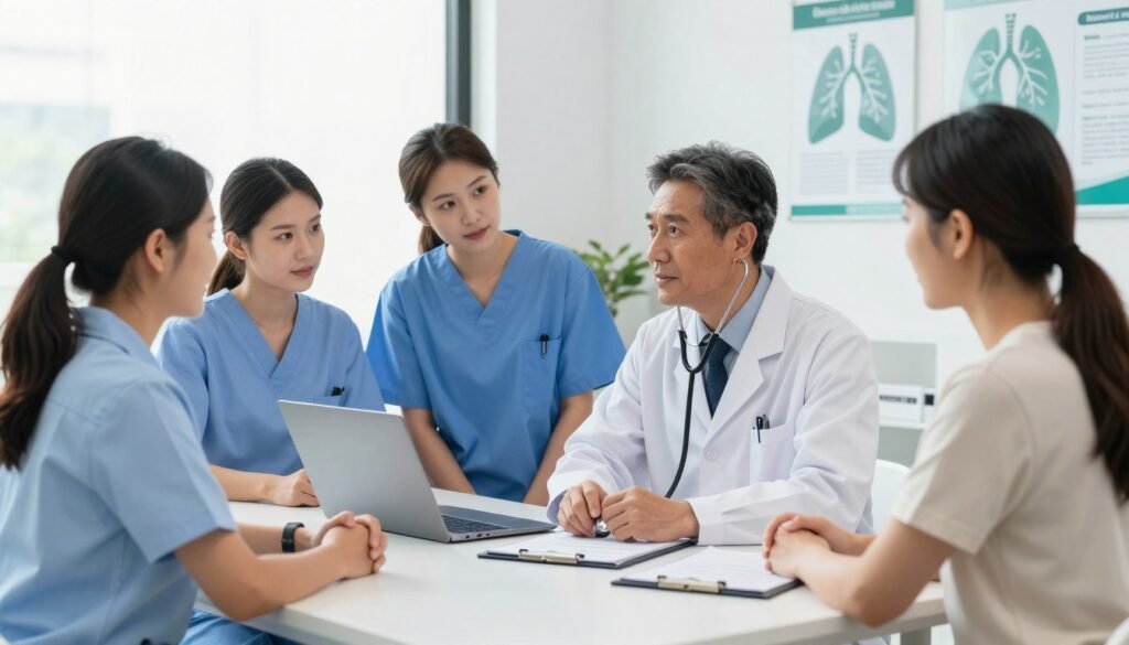 Professional respiratory health consultation